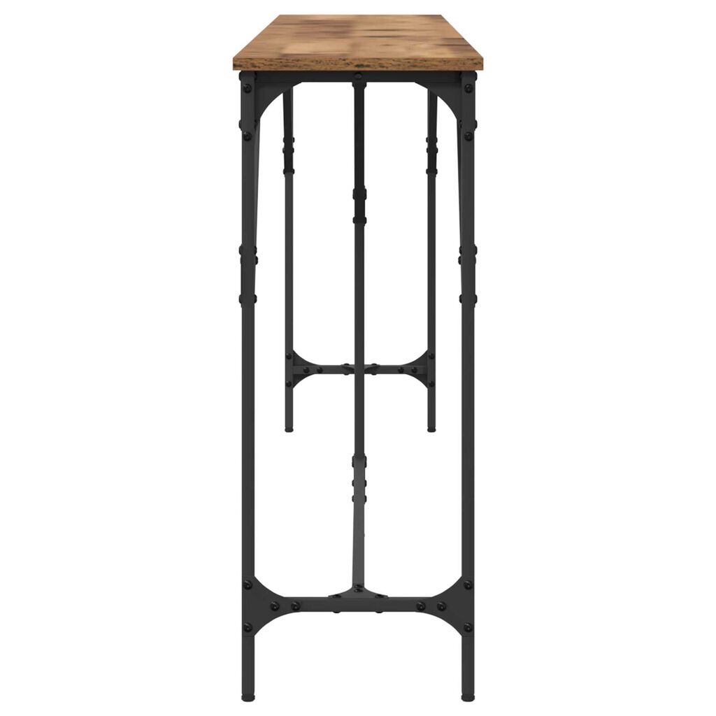 vidaXL Τραπέζι κονσόλας Παλιό Ξύλο 200 x 29 x 75 cm