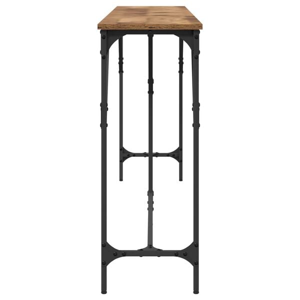 vidaXL Τραπέζι κονσόλας Παλιό Ξύλο 200 x 29 x 75 cm