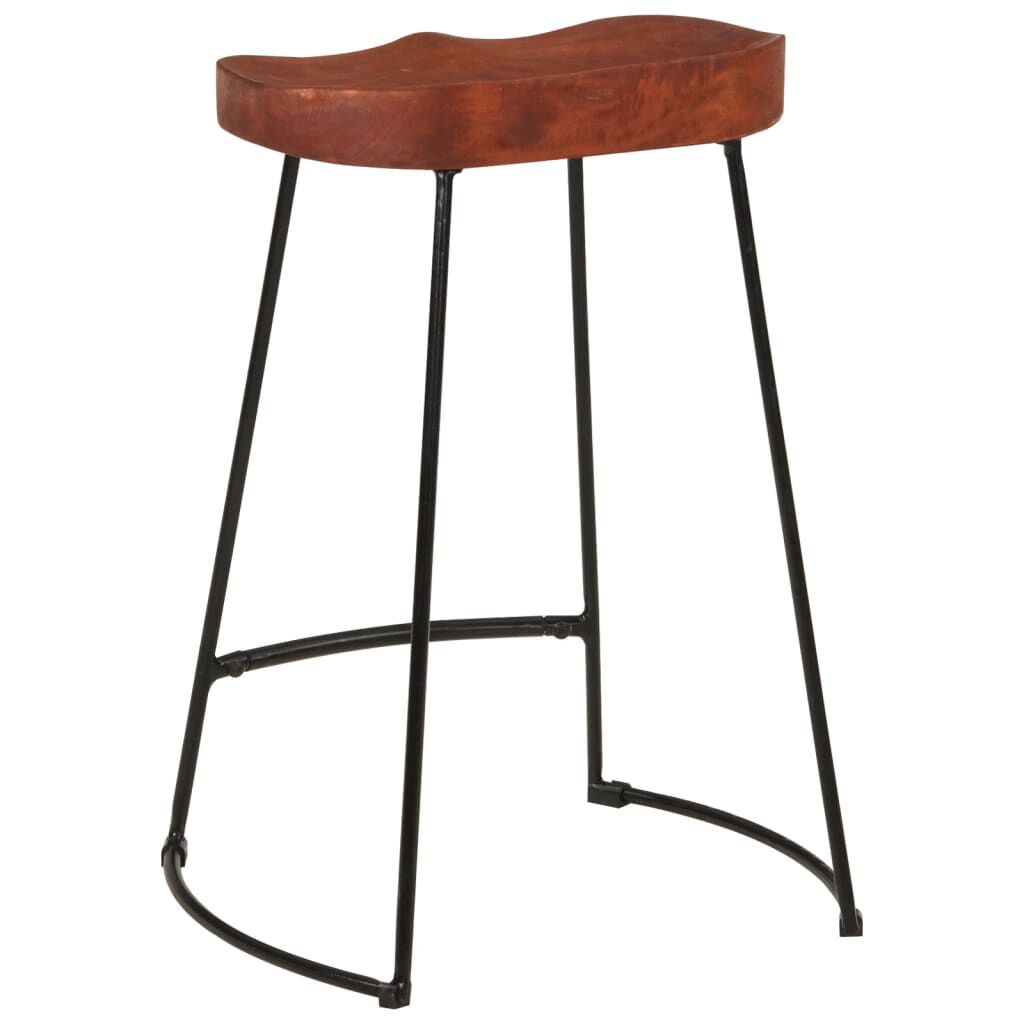 vidaXL Σκαμπό Μπαρ Gavin 2 τεμ. 45x40x63 εκ. από Μασίφ Ξύλο Μάνγκο