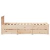 vidaXL Σκελετός Κρεβατιού Χωρ. Στρώμα +Κεφαλάρι 90x190 εκ Μασίφ Πεύκου