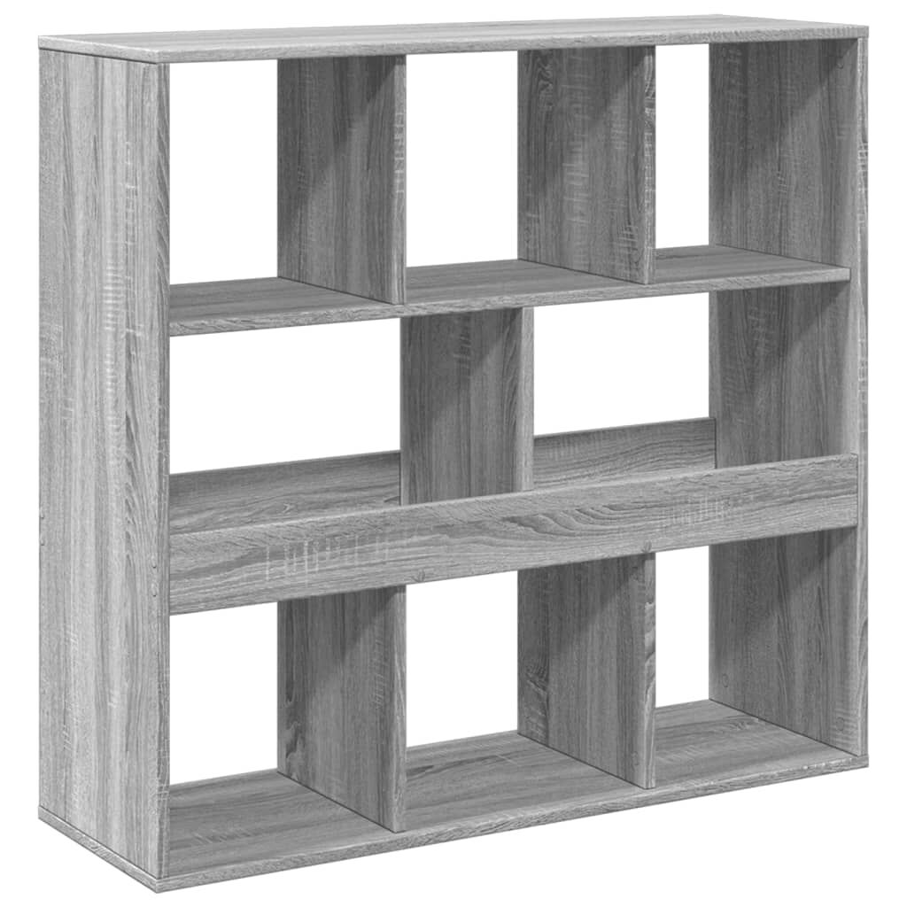 vidaXL Βιβλιοθήκη/Διαχωριστικό Χώρου Γκρι 100x33x94,5 εκ. Επεξ. Ξύλο