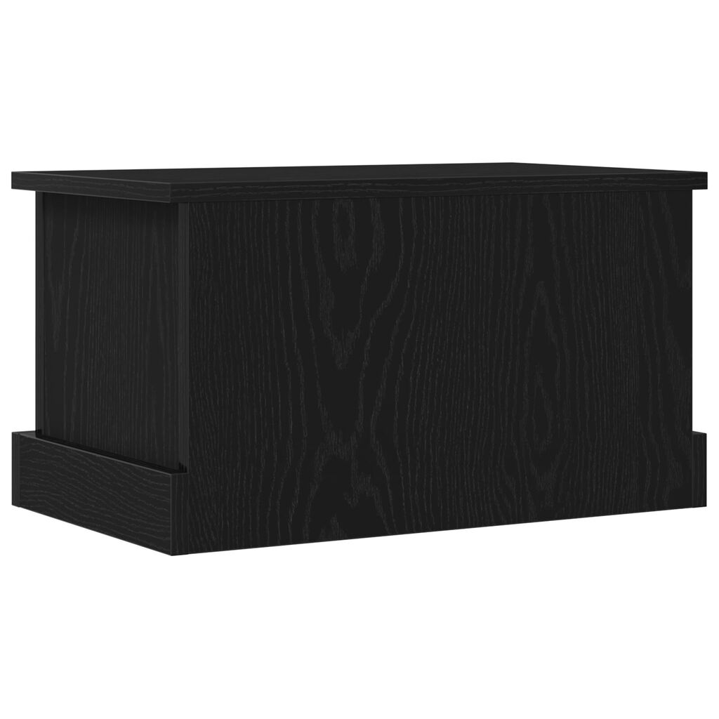 vidaXL Κουτί Αποθήκευσης Μαύρη Οξιά 50x30x28 εκ Επεξεργασμένο Ξύλο