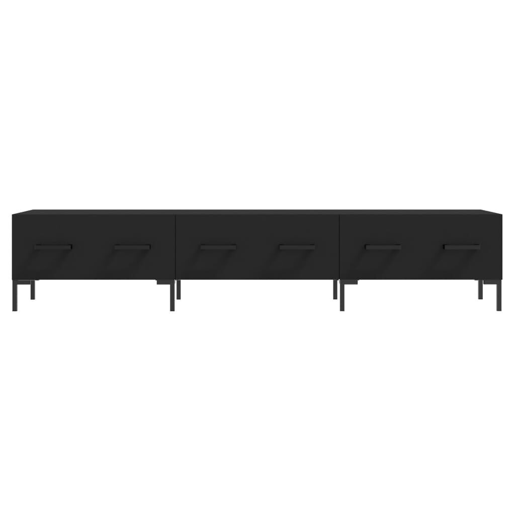 vidaXL Έπιπλο Τηλεόρασης Μαύρο 150x36x30 εκ. από Επεξεργασμένο Ξύλο