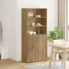 vidaXL Highboard Artisan Oak 80 x 42,5 x 185 &epsilon;&kappa; &Epsilon;&pi;&epsilon;&xi;&epsilon;&rho;&gamma;&alpha;&sigma;&mu;έ&nu;&omicron; &xi;ύ&lambda;&omicron;
