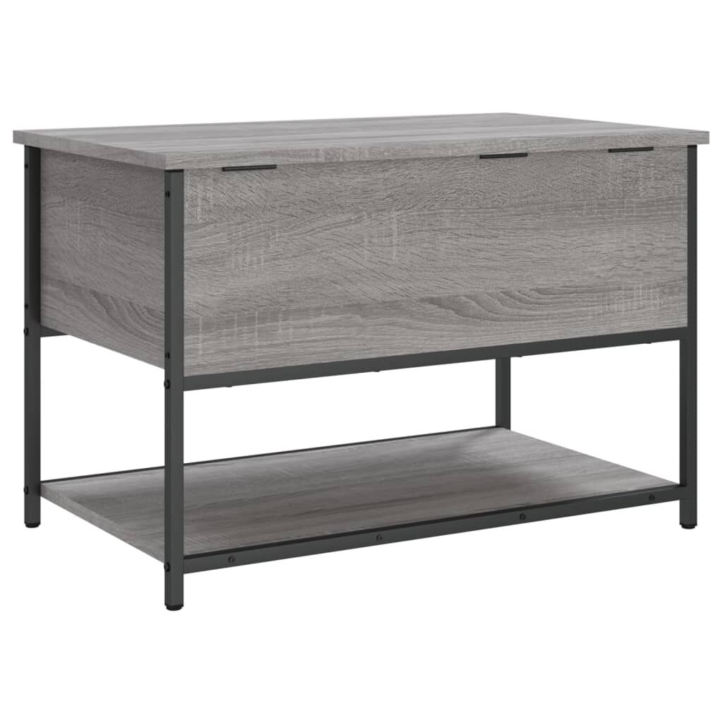 vidaXL Παγκάκι Αποθήκευσης Γκρι Sonoma 70x42,5x47εκ Επεξεργασμένο Ξύλο