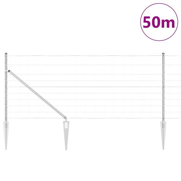 vidaXL &Sigma;&tau;ύ&lambda;&omicron;&sigmaf; &Pi;&epsilon;&rho;&iota;&phi;&rho;ά&xi;&epsilon;&omega;&nu; &Gamma;&alpha;&lambda;&beta;&alpha;&nu;&iota;&sigma;&mu;έ&nu;&omicron; 50 x 1 m &Alpha;&tau;&sigma;ά&lambda;&iota;