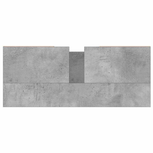 vidaXL Ντουλάπι Μπάνιου Γκρι Σκυροδέματος 80x33x60 εκ. Επεξ. Ξύλο