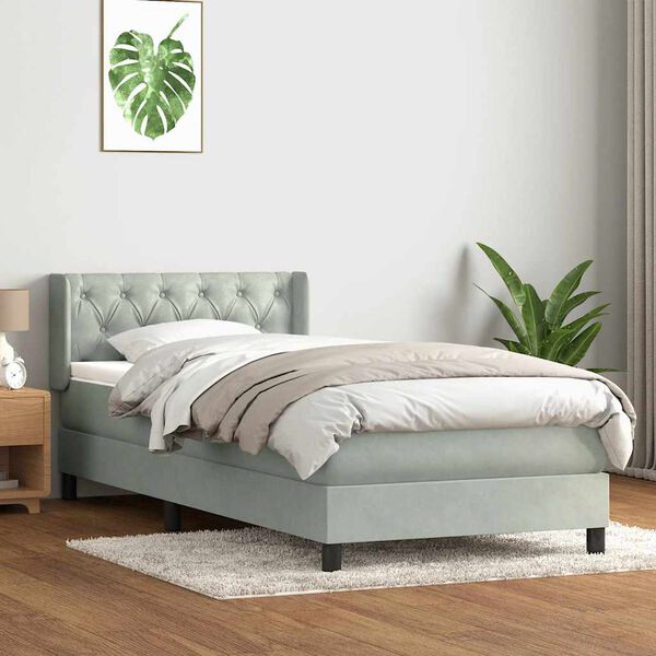 vidaXL &Kappa;&rho;&epsilon;&beta;ά&tau;&iota; Boxspring &mu;&epsilon; &Sigma;&tau;&rho;ώ&mu;&alpha; &Alpha;&nu;&omicron;&iota;&chi;&tau;ό &Gamma;&kappa;&rho;&iota; 80x210 &epsilon;&kappa;. &Beta;&epsilon;&lambda;&omicron;ύ&delta;&iota;&nu;&omicron;