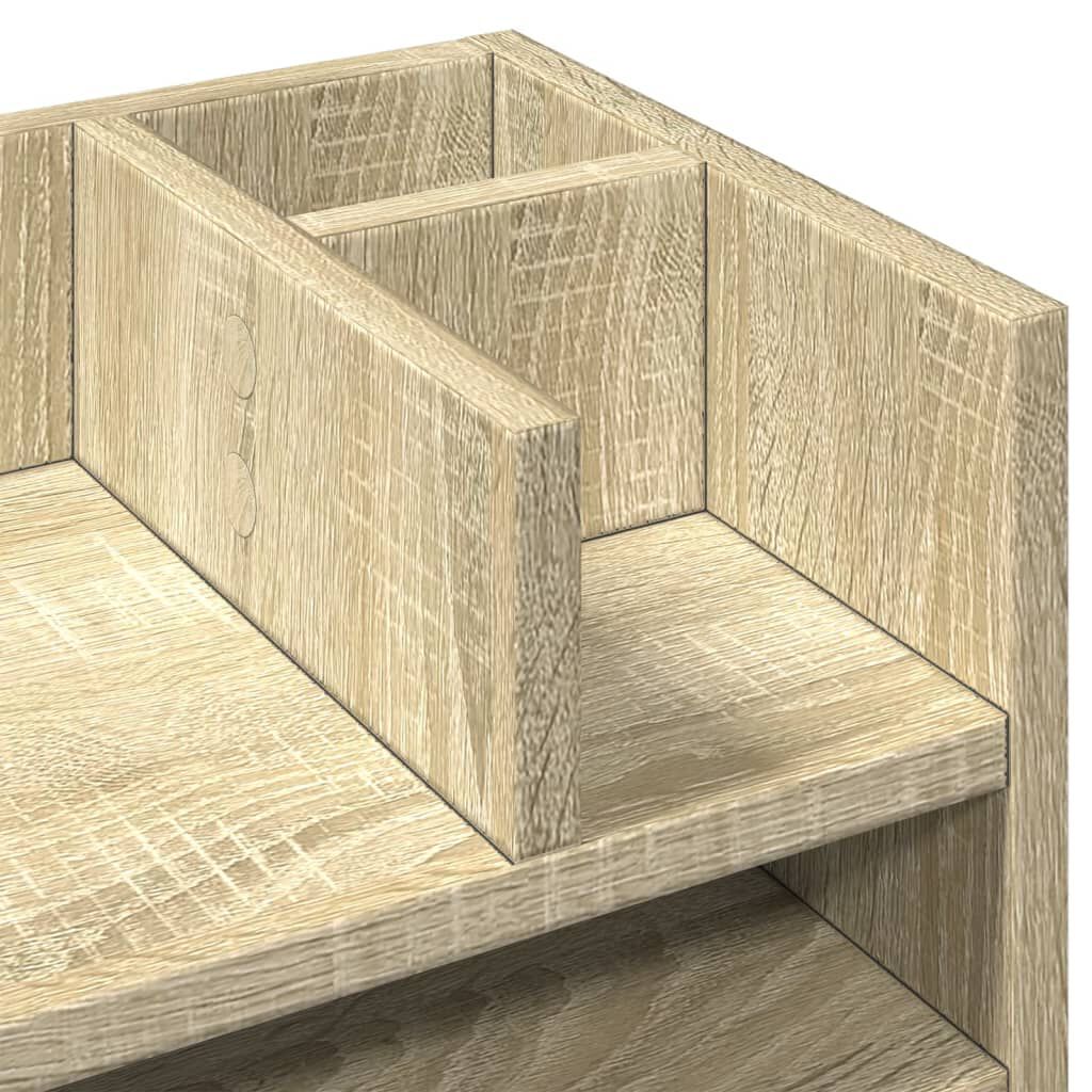 vidaXL Έπιπλο Οργάνωσης Γραφείου Sonoma Δρυς 44,5x24x25 εκ Επεξ. Ξύλο