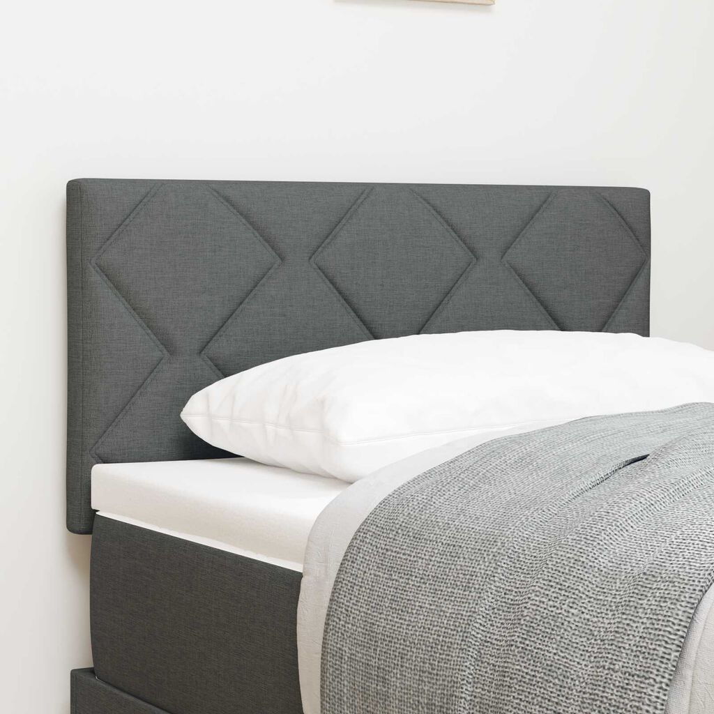 vidaXL Υφασμάτινο Κεφαλάρι Geometric Σκούρο Γκρι 80 cm ύφασμα