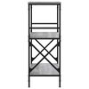 vidaXL Βιβλιοθήκη 3 Επιπέδων Γκρι Sonoma 59x35x90,5 εκ. Επεξεργ. Ξύλο