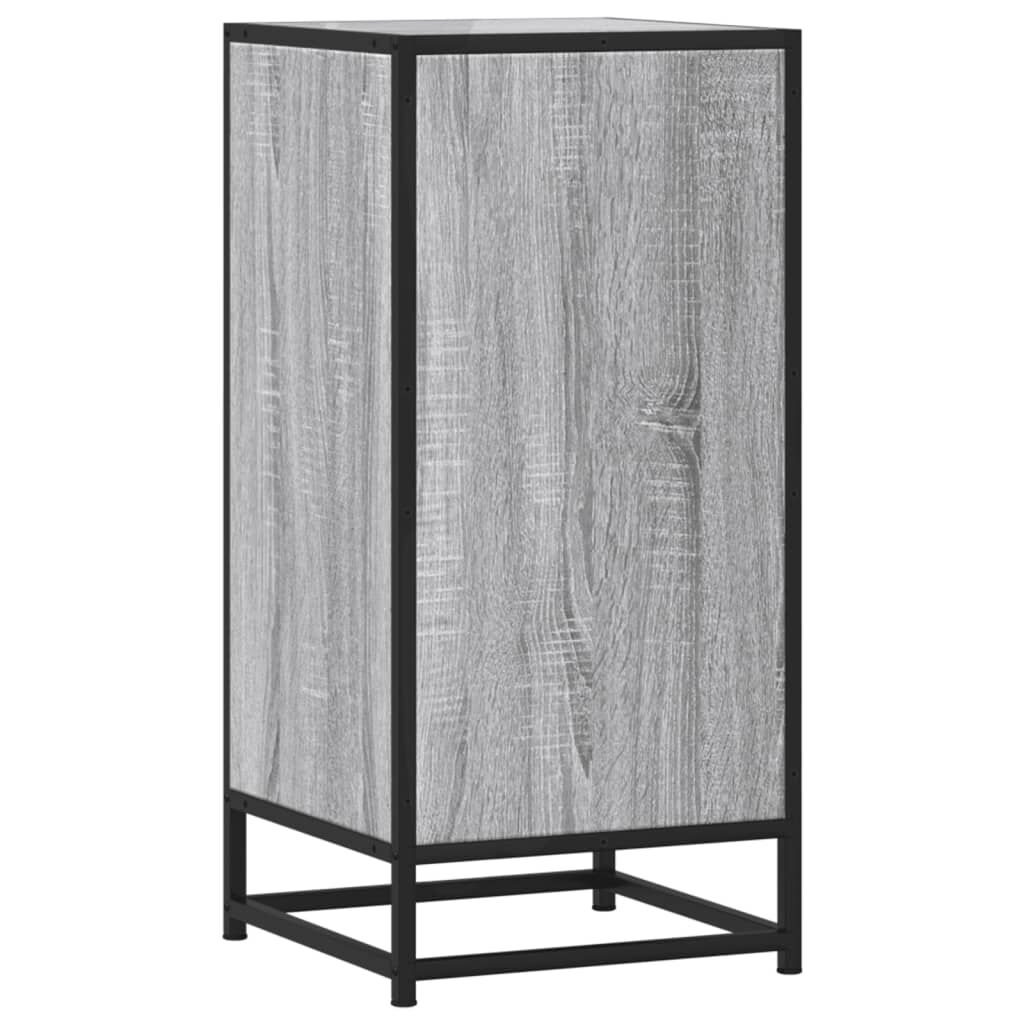 vidaXL Ραφιέρα Γκρι Sonoma 35,5x35x76 εκ. Επεξ. Ξύλο + Μέταλλο