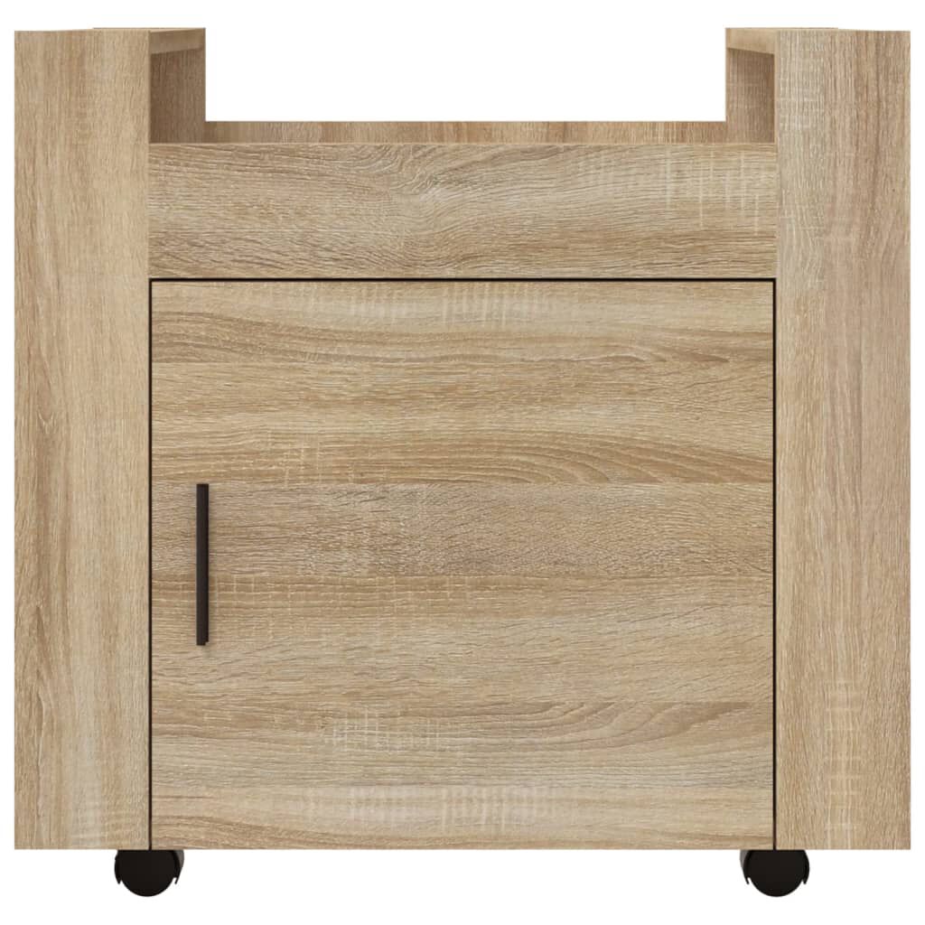 vidaXL Γραφείο Τρόλεϊ Sonoma Δρυς 60x45x60 εκ. από Επεξεργασμένο Ξύλο