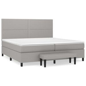 vidaXL &Kappa;&rho;&epsilon;&beta;ά&tau;&iota; Boxspring &mu;&epsilon; &Sigma;&tau;&rho;ώ&mu;&alpha; &Alpha;&nu;&omicron;&iota;&chi;&tau;ό &Gamma;&kappa;&rho;&iota; 200x200 &epsilon;&kappa;. &Upsilon;&phi;&alpha;&sigma;&mu;ά&tau;&iota;&nu;&omicron;