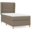 vidaXL &Kappa;&rho;&epsilon;&beta;ά&tau;&iota; Boxspring &mu;&epsilon; &Sigma;&tau;&rho;ώ&mu;&alpha; Taupe 100 x 200 &epsilon;&kappa;. &Upsilon;&phi;&alpha;&sigma;&mu;ά&tau;&iota;&nu;&omicron;