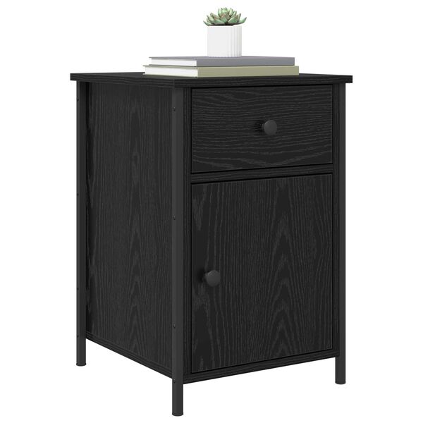 vidaXL Κομοδίνα 2 τεμάχια Μαύρης Καρυδιάς 40x42x60 εκ. Επεξεργασμένο ξύλο