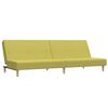 vidaXL Καναπές Κρεβάτι Διθέσιος με Υποπόδιο Πράσινος Υφασμάτινος
