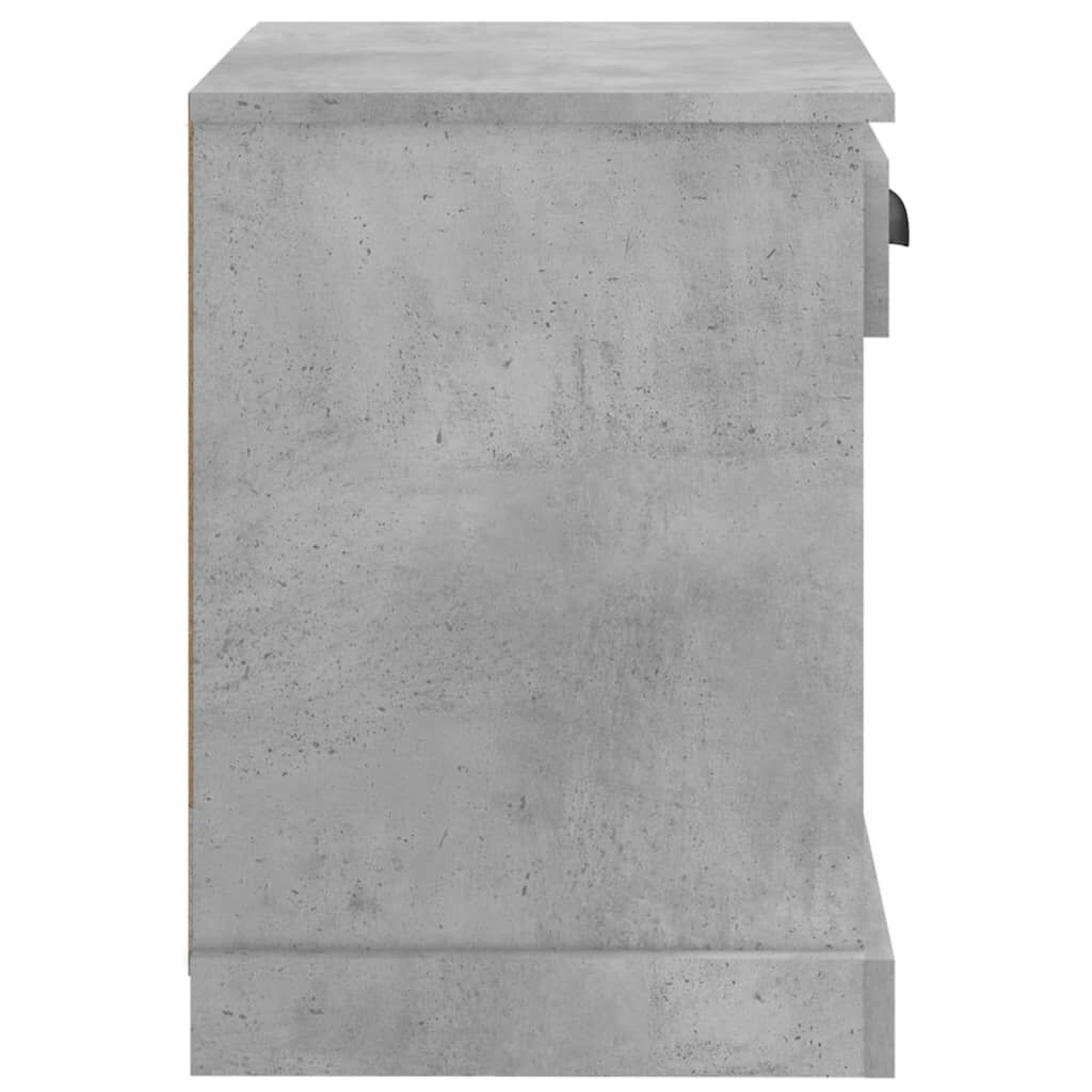 vidaXL Κομοδίνα 2 τεμ. Γκρι Σκυροδέματος 43x36x50 εκ.