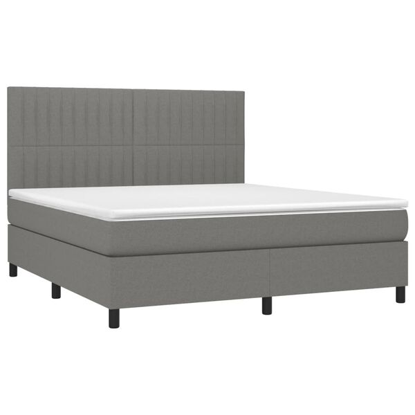 vidaXL &Kappa;&rho;&epsilon;&beta;ά&tau;&iota; Boxspring &mu;&epsilon; &Sigma;&tau;&rho;ώ&mu;&alpha; &Sigma;&kappa;&omicron;ύ&rho;&omicron; &Gamma;&kappa;&rho;&iota; 180x200 &epsilon;&kappa; &Upsilon;&phi;&alpha;&sigma;&mu;ά&tau;&iota;&nu;