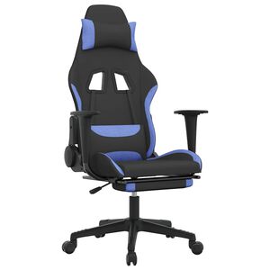 vidaXL &Kappa;&alpha;&rho;έ&kappa;&lambda;&alpha; &Mu;&alpha;&sigma;ά&zeta; Gaming &Mu;&alpha;ύ&rho;&eta;/&Mu;&pi;&lambda;&epsilon; Ύ&phi;&alpha;&sigma;&mu;&alpha; &mu;&epsilon; &Upsilon;&pi;&omicron;&pi;ό&delta;&iota;&omicron;
