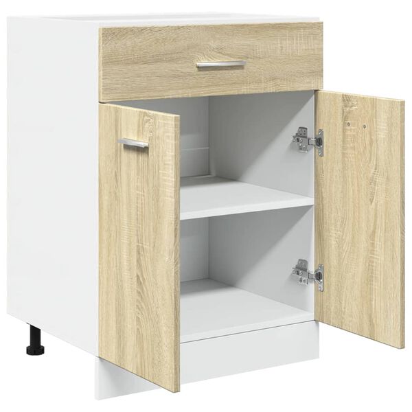 vidaXL Ντουλάπι με Συρτάρι Lyon Sonoma Δρυς 60x46x81,5 εκ. Επεξ. Ξύλο