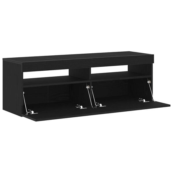 vidaXL Ντουλάπι TV Μαύρο 120 x 35 x 40 εκ. Επεξεργασμένο ξύλο