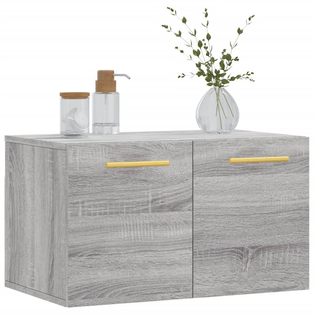 vidaXL Ντουλάπι Τοίχου Γκρι Sonoma 60x36,5x35 εκ. Επεξεργασμένο Ξύλο