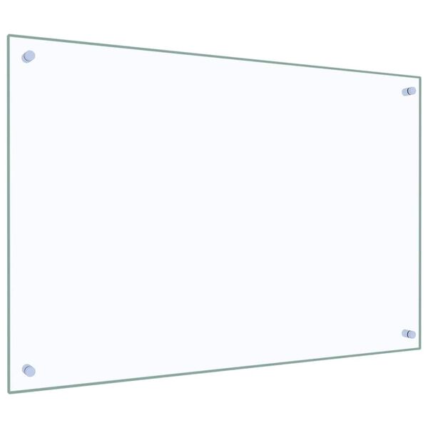 vidaXL Πλάτη Κουζίνας Διαφανής 90 x 60 εκ. από Ψημένο Γυαλί