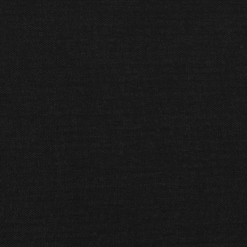 vidaXL Κρεβάτι Boxspring με Στρώμα Μαύρο 120x190 εκ. Υφασμάτινο