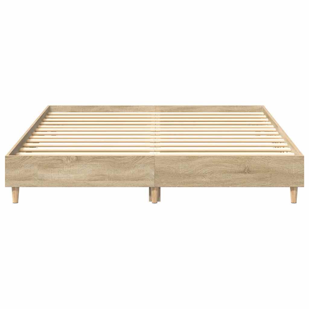 vidaXL Πλαίσιο Κρεβατιού Χωρ. Στρώμα Sonoma Δρυς 140x200εκ. Επ. Ξύλο