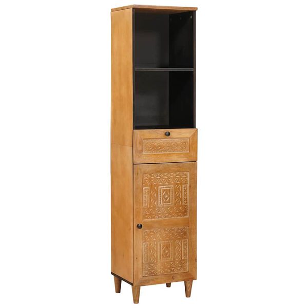 vidaXL Σετ Επίπλων Μπάνιου με συρτάρι 3 pcs Καφέ 38 x 33 x 160 εκ.