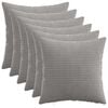 vidaXL &Kappa;ά&lambda;&upsilon;&mu;&mu;&alpha; &Mu;&alpha;&xi;&iota;&lambda;&alpha;&rho;&iota;&omicron;ύ 6 pcs HEERLEN &Alpha;&nu;&omicron;&iota;&chi;&tau;ό &gamma;&kappa;&rho;&iota; 40 x 40 cm
