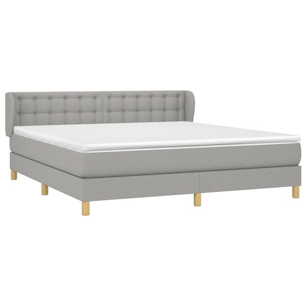 vidaXL &Kappa;&rho;&epsilon;&beta;ά&tau;&iota; Boxspring &mu;&epsilon; &Sigma;&tau;&rho;ώ&mu;&alpha; &Alpha;&nu;. &Pi;&rho;ά&sigma;&iota;&nu;&omicron; 160x200&epsilon;&kappa; &Upsilon;&phi;&alpha;&sigma;&mu;ά&tau;&iota;&nu;&omicron;