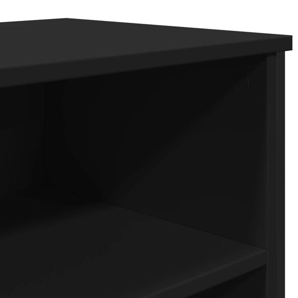 vidaXL Συρταριέρα Μαύρη 101x35,5x74,5 εκ. από Επεξεργασμένο Ξύλο