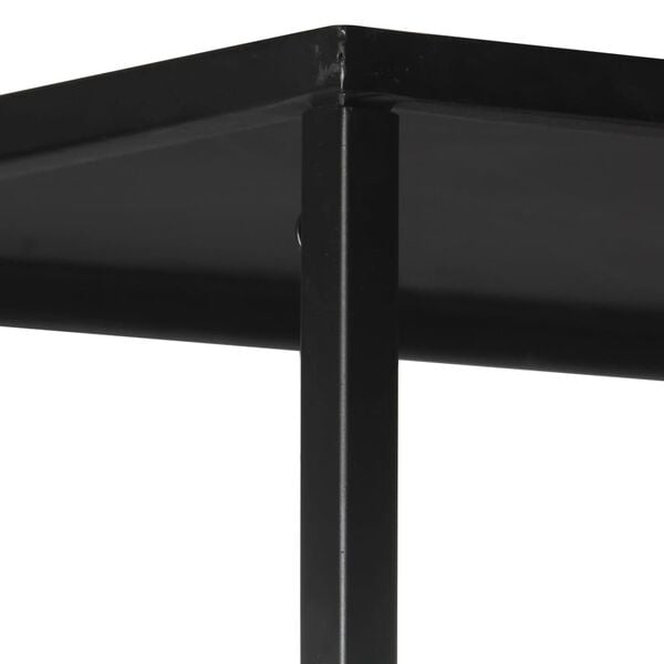 vidaXL Βιβλιοθήκη 60x35x180 εκ. από Ακατέργαστο Ξύλο Μάνγκο & Σίδηρο