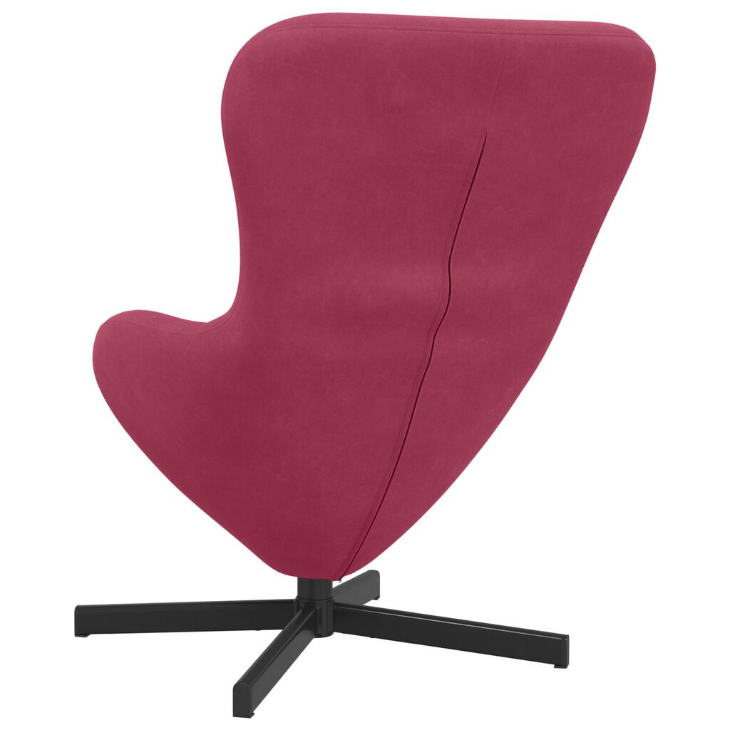 vidaXL Πολυθρόνα Αυγού Wine Red Velvet