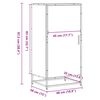 Ράφι παπουτσιών vidaXL Γκρι Sonoma 48x38x97,5 cm Κατασκευασμένο ξύλο