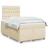 vidaXL &Kappa;&rho;&epsilon;&beta;ά&tau;&iota; Boxspring &mu;&epsilon; &Sigma;&tau;&rho;ώ&mu;&alpha; &Kappa;&rho;&epsilon;&mu; 120x190 &epsilon;&kappa;. &Upsilon;&phi;&alpha;&sigma;&mu;ά&tau;&iota;&nu;&omicron;