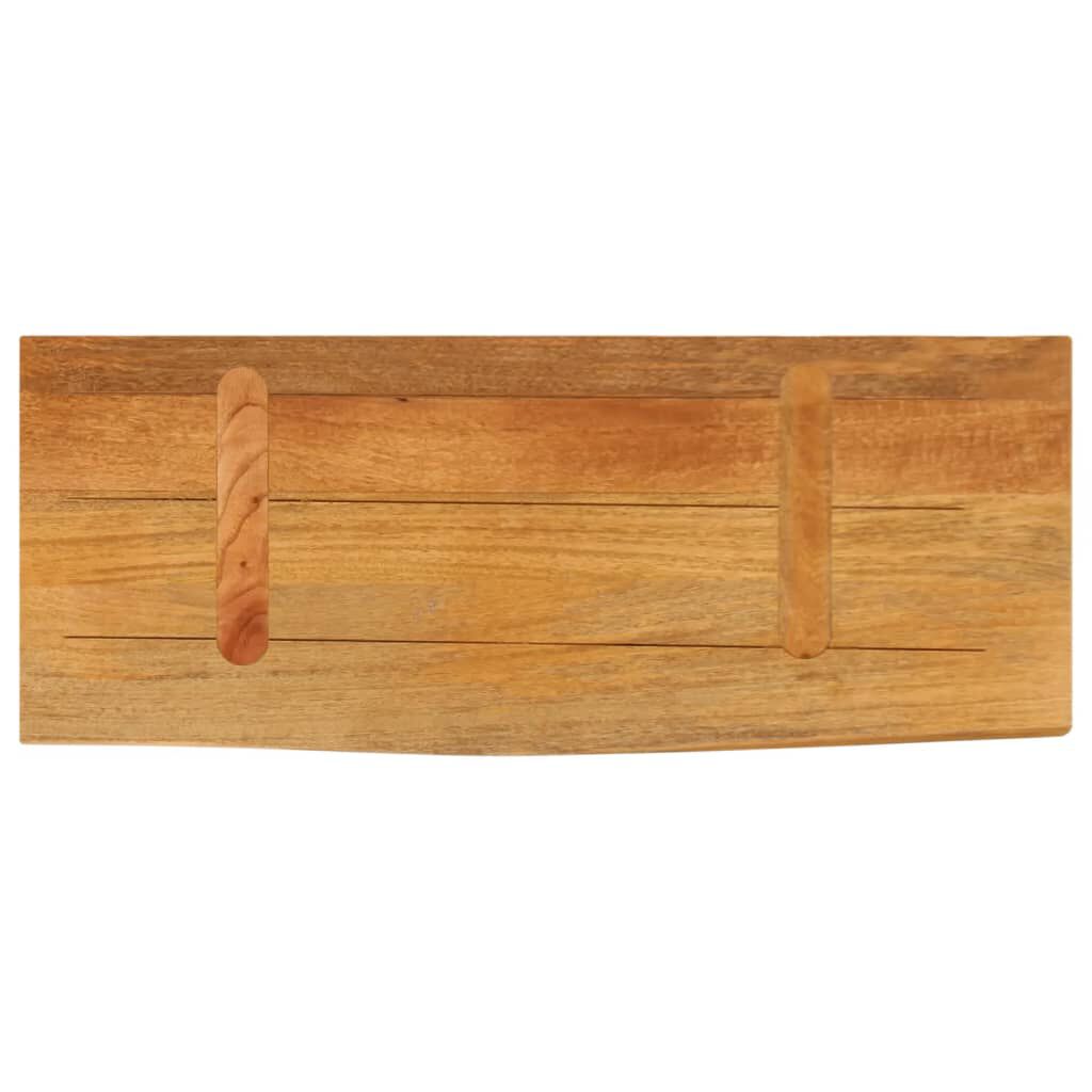 vidaXL Επιφάνεια Τραπεζιού 70x30x3,8 εκ. Live Edge Μασίφ Ξύλο Μάνγκο