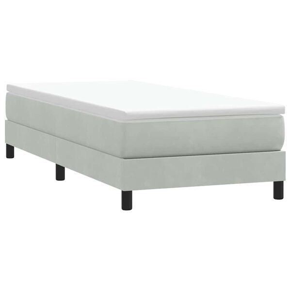 vidaXL Box Spring &kappa;&rho;&epsilon;&beta;ά&tau;&iota; &chi;&omega;&rho;ί&sigmaf; &sigma;&tau;&rho;ώ&mu;&alpha; &alpha;&nu;&omicron;&iota;&chi;&tau;ό &gamma;&kappa;&rho;&iota; 90x220&epsilon;&kappa; &Beta;&epsilon;&lambda;&omicron;ύ&delta;&iota;&nu;&omicron;