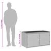 vidaXL Ντουλάπι Αποθήκευσης Κήπου Beige 110x55x60,5εκ. Συνθετικό Ρατάν