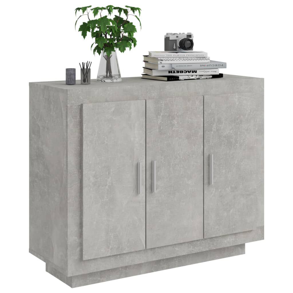 vidaXL Ντουλάπι Γκρι Σκυροδέματος 92 x 35 x 75 εκ. Επεξεργασμένο Ξύλο