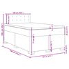 vidaXL Κρεβάτι Boxspring με Στρώμα Λευκό 120x190εκ.από Συνθετικό Δέρμα
