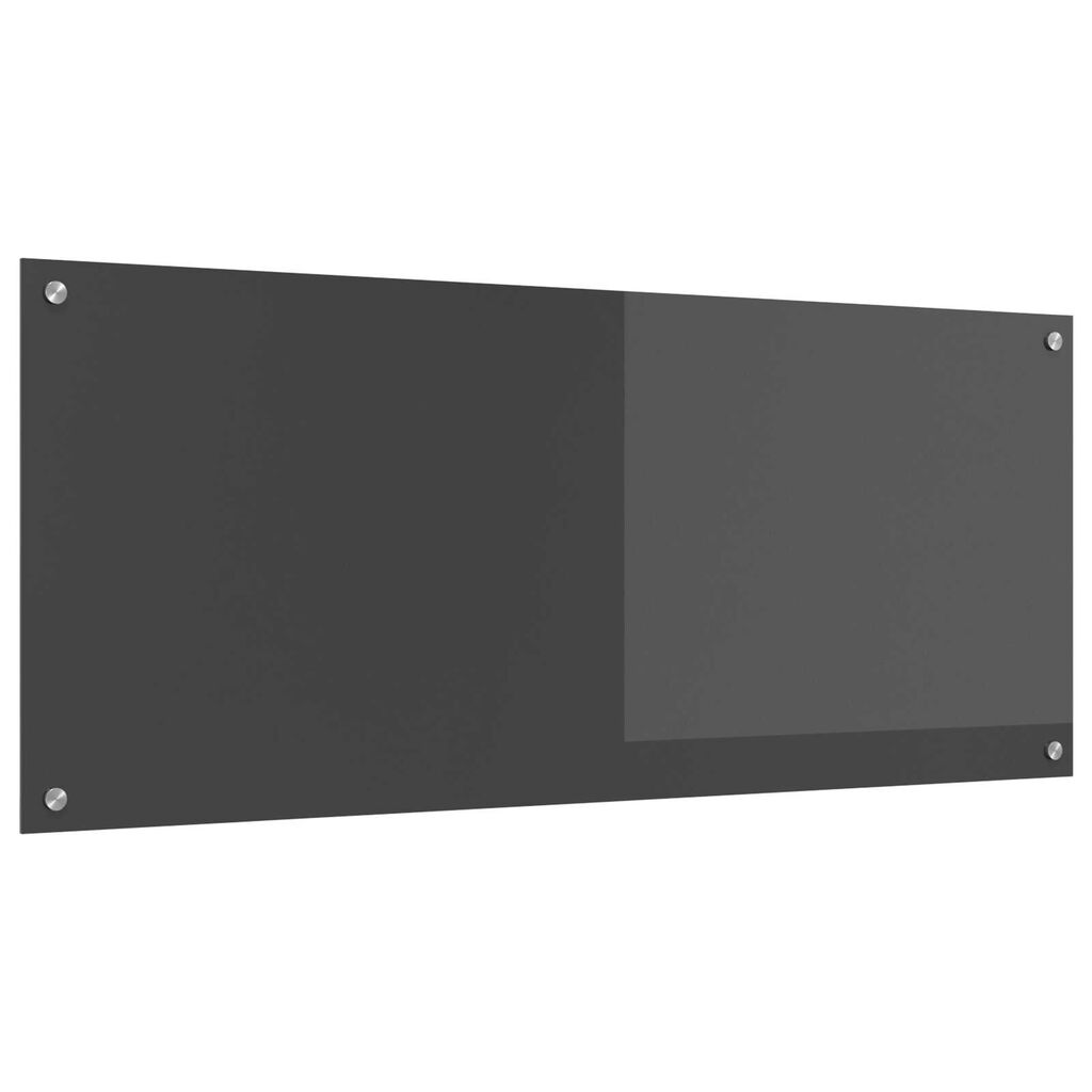 vidaXL Πλακάκι Κουζίνας Σκούρο Γκρι 120x50x0,6 εκ από Σκληρυμένο Γυαλί