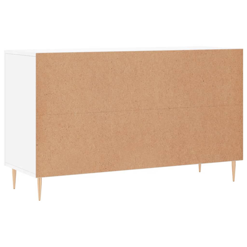 vidaXL Ντουλάπι Γυαλιστερό Λευκό 100 x 36 x60 εκ. Επεξεργασμένο Ξύλο