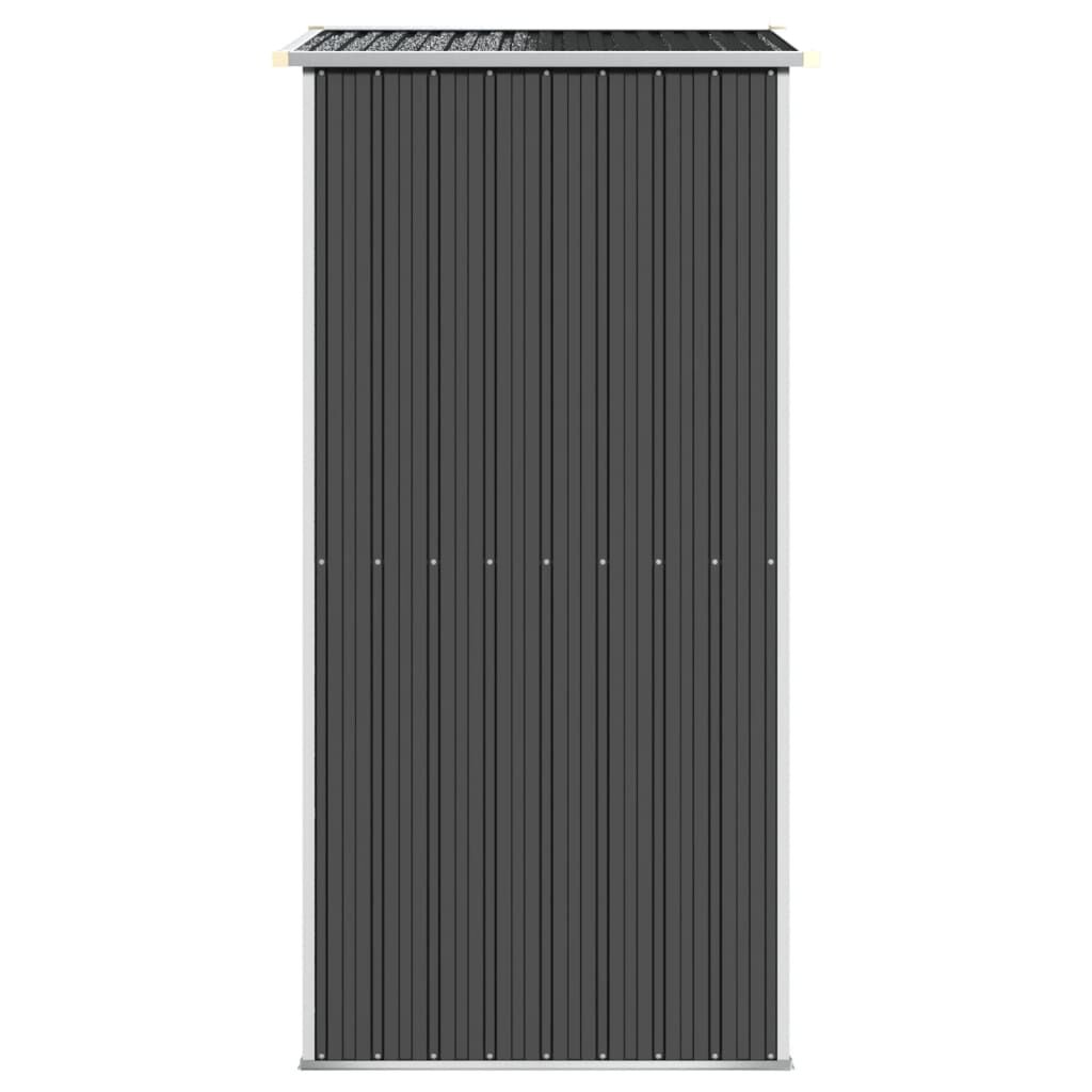 vidaXL Αποθήκη Κήπου Ανθρακί 192x108x223 εκ. Γαλβανισμένο Ατσάλι