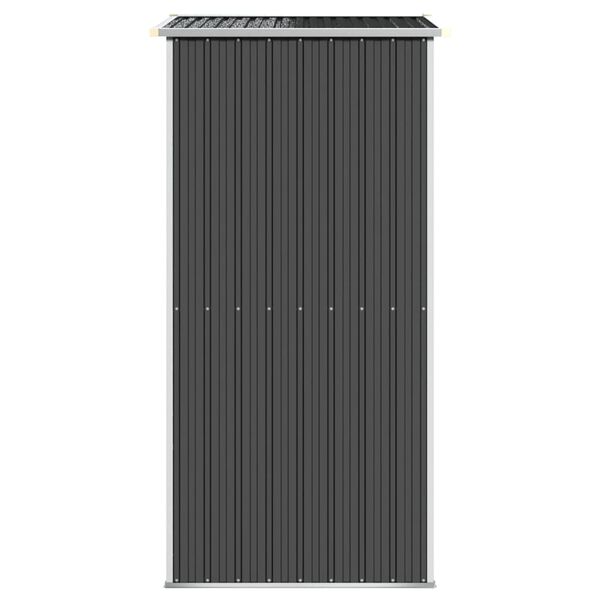 vidaXL Αποθήκη Κήπου Ανθρακί 192x108x223 εκ. Γαλβανισμένο Ατσάλι