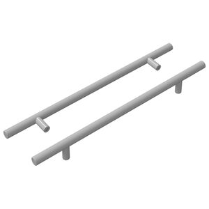 vidaXL &Chi;&epsilon;&iota;&rho;&iota;&sigma;&tau;ή&rho;&iota;&omicron; &Nu;&tau;&omicron;&upsilon;&lambda;ά&pi;&alpha;&sigmaf; 2 pcs &Alpha;&sigma;&eta;&mu;ί 300 mm &Alpha;&nu;&omicron;&xi;&epsilon;ί&delta;&omega;&tau;&omicron; &alpha;&tau;&sigma;ά&lambda;&iota;