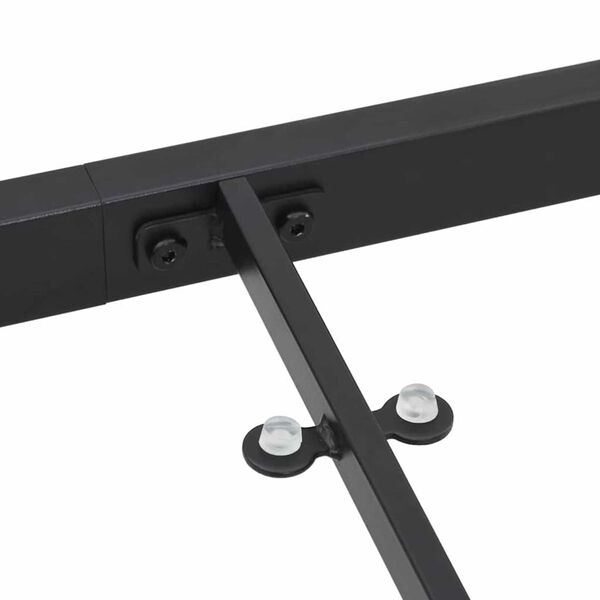 vidaXL Τραπέζι Κήπου Μαύρο 80 x 80 x 73 εκ Μασίφ ξύλο teak