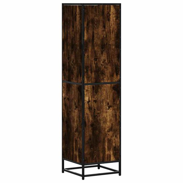 vidaXL Highboard Καπνιστή δρυς Κατασκευασμένο ξύλο και μέταλλο